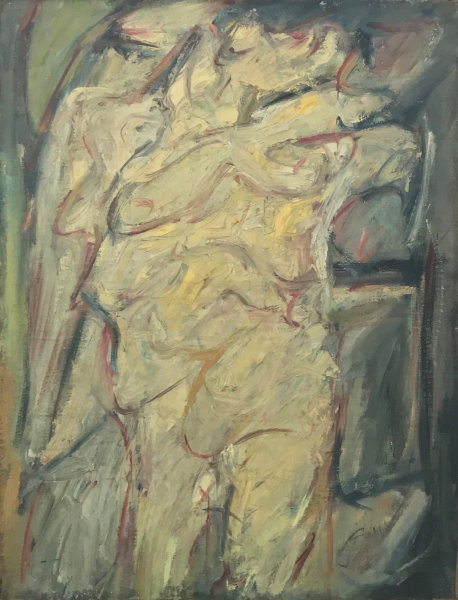 Claudio Olivieri, 1957, ST, olio su tela, 100x80cm