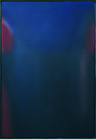 Claudio Olivieri, 1972, Permanenza Blu, olio su tela, 250x170cm