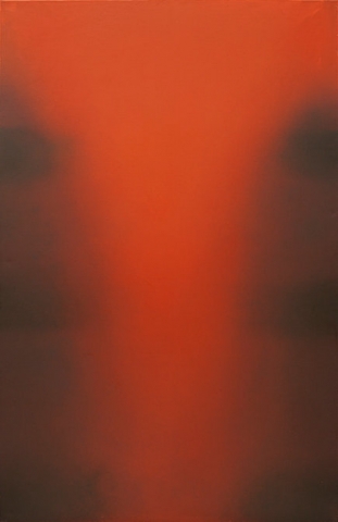 Claudio Olivieri, 2010, Oltre il Rosso, olio su tela, 250x160cm