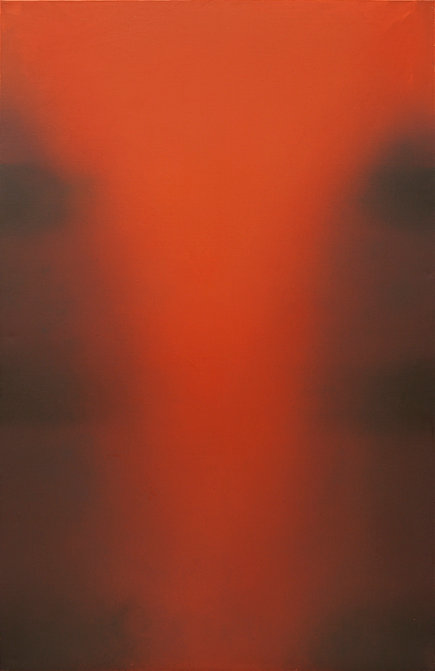 Claudio Olivieri, 2010, Oltre il Rosso, olio su tela, 250x160cm